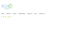 Tablet Screenshot of echomarketingusa.com